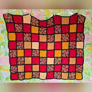 Handmade Crochet Small Throw Blanket